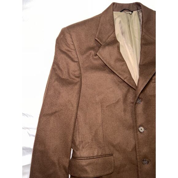 Fioravanti Couture Blazer Men’s Size 38S Brown 100% Cashmere 3 Button Office - Picture 2 of 16